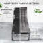 Outsunny Folding Sun Lounger 5-Position Adjustable Back Dark Grey