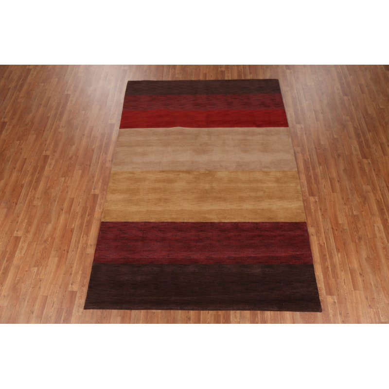 Contemporary Gabbeh Oriental Area Rug 7x10