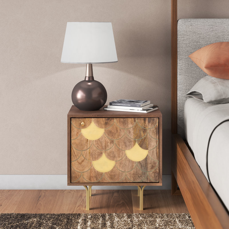 Cortland 19'' W Solid Wood Nightstand
