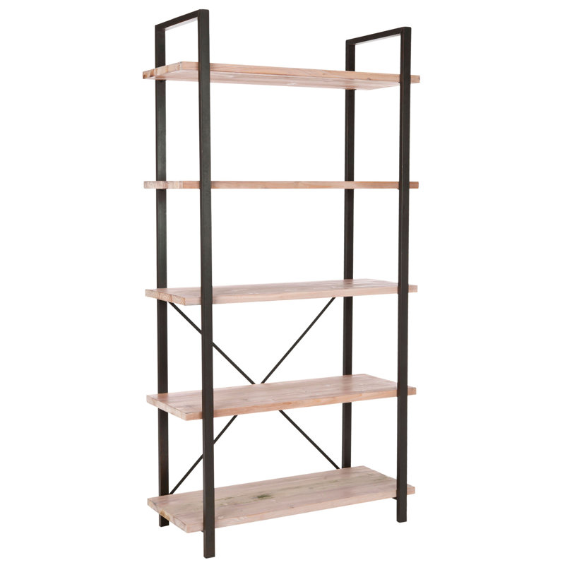 Auton Etagere Bookcase, Black/Light Oak