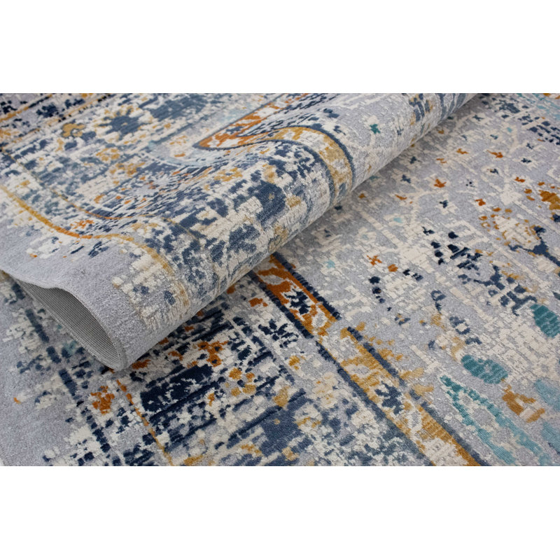 Ziebarth Floral Indoor Rug, Rectangle 3'11" x 5'9"