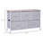 40" L 5 Drawer Horizontal Storage Cube Dresser Unit Bedroom Organizer Livingroom Shelf Tower With Fabric Bins
