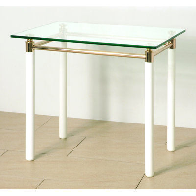 Boothe Glass Top End Table