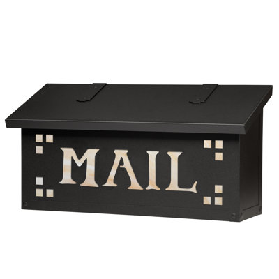 Pasadena Brass Wall Mounted Mailbox