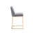 Upholstered Counter Stool With Metal Frame