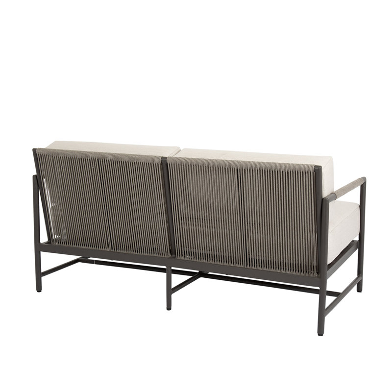 Pietra Outdoor 2 - Seat Loveseat, Echo Ash Sunbrella®
