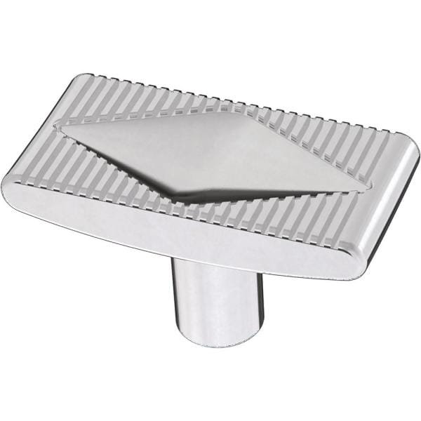 (Paquet de 5) Poignée diamant à lattes 1-5 / 8 pouces Bayview, Chrome poli