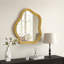 Nikitc 70x80CM Wall Mirror Vintage Gold Accent Mirror