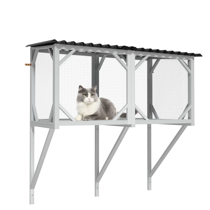 Spacieux pour le plaisir à l'intérieur - offre un espace de détente pour les chats. Une grande plateforme de fenêtre pour chat permet de se prélasser confortablement au soleil