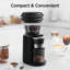 Moulin à café conique électrique HiBREW G3 avec 31 réglages de mouture précis, moulin à café anti-statique avec contrôle numérique pour espresso et goutte à goutte