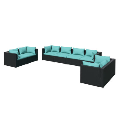 8 Piece Lounge Sofa Seating Group by Latitude Run