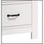 Table de chevet blanche à 2 tiroirs l 21,5 po Cosmo