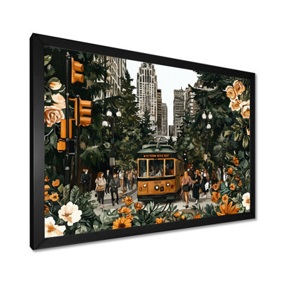 Abstract Vancouver's Neighbourhood In The Spring - City Vancouver Canvas Print