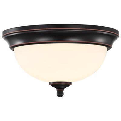 Megham Glass LED Flush Mount