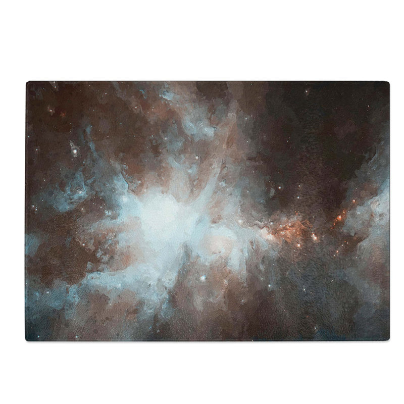 Tempered Glass Universe in Abstract Vol.1 Chopping Board, 28.5 cm W x 20 cm L
