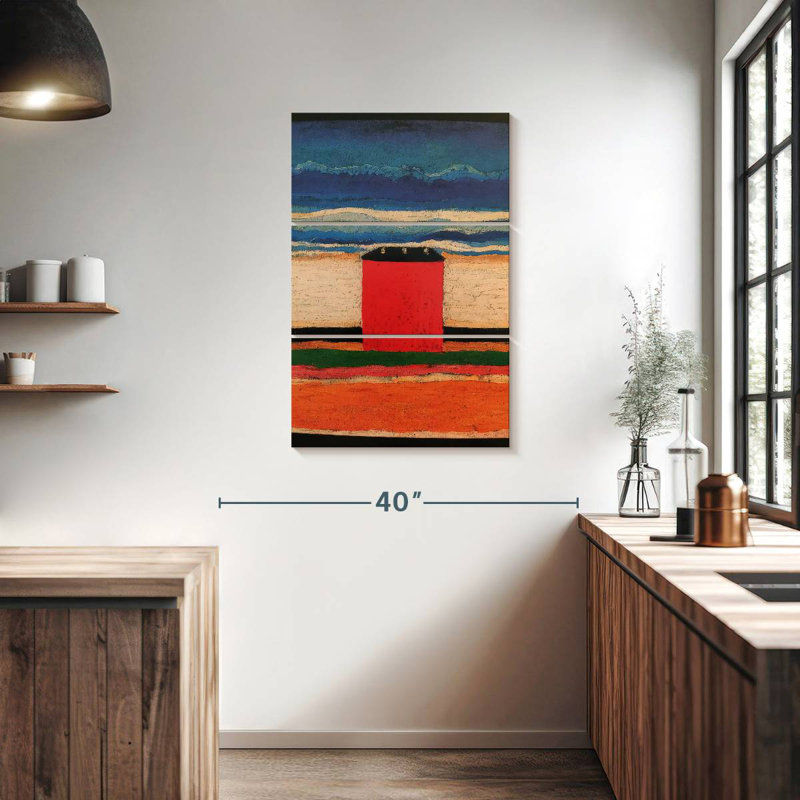 Avery Red House, 38" H x 24" W
