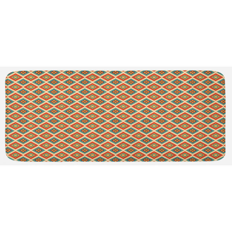 Tapis de cuisine multicolore multicolore