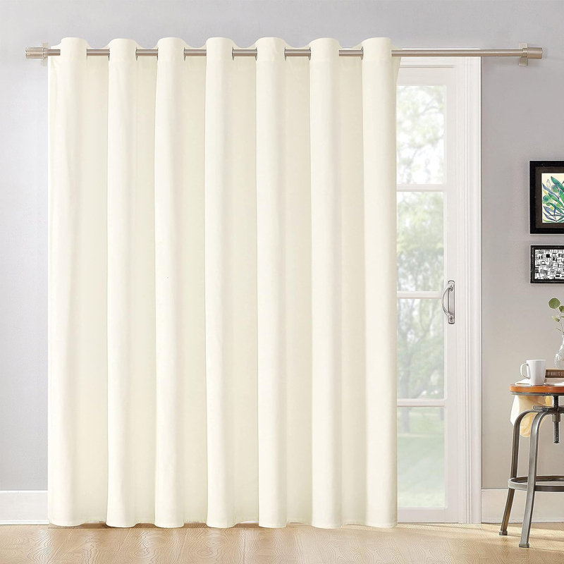 Karlyle Single Curtain Panel, Ivory, 106" W x 108" H