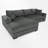 111.48" Wide L-Shape Upholstered Sectional-868888680