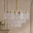 8-Light 23.2"Cloud Textured Glass Luxury Chandelier