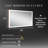 Deatrich Rectangle LED Metal Wall Mirror