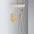 Ceiling Mounted Shower System Combo Set with Handheld and 10"Shower head-129753729