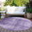 Machine Washable Indoor/Outdoor Xhevrie Purple Rug-25535113
