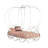 Fleener Transitional Scrolled Standard Bed with Canopy in Silver-33419578