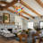 Semi-recessed Ceiling Light Fixture, Hand Blown Coloured Glass Chandeliers With Bulbs