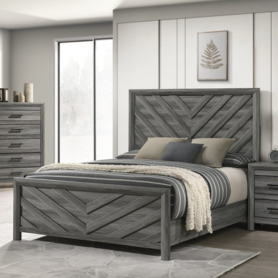 Lit de style moderne en bois