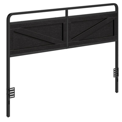 Engelman Wooden Panel Headboard Minimalist Headboard with Metal Frame