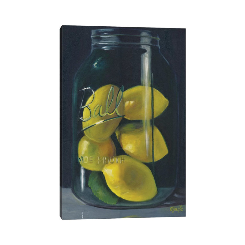 Lemons by Marnie Bourque - Wrapped Canvas Print, 152.5 cm H x 101.5 cm W