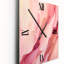 Horloge murale abstraite rose et or enchantée Spills VII-356467020