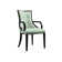 Upholstered Solid Wood Arm chair