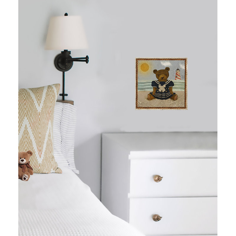 Impression sur papier ours en peluche Bessiel Beach, H 8 po x l 8 po
