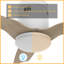 Ventilateur de plafond intelligent d'intérieur / extérieur Spezia de 52 pouces, ensemble d'éclairage à DEL à intensité variable et télécommande, fonctionne avec l'assistant Google, Amazon Alexa et les raccourcis Siri.-554260511-554260508-554260510