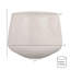 Amethyst Medium Round Lightweight White Concrete Indoor Or Outdoor Planter In White