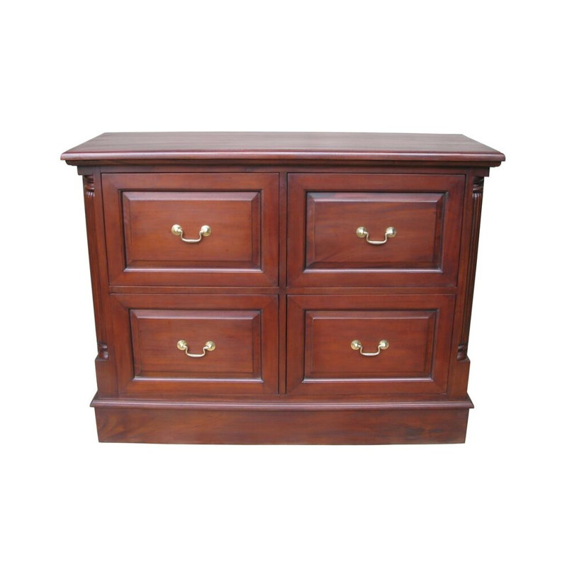 Lloyd 110cm Wide 4 -Drawer Solid Wood File Cabinet