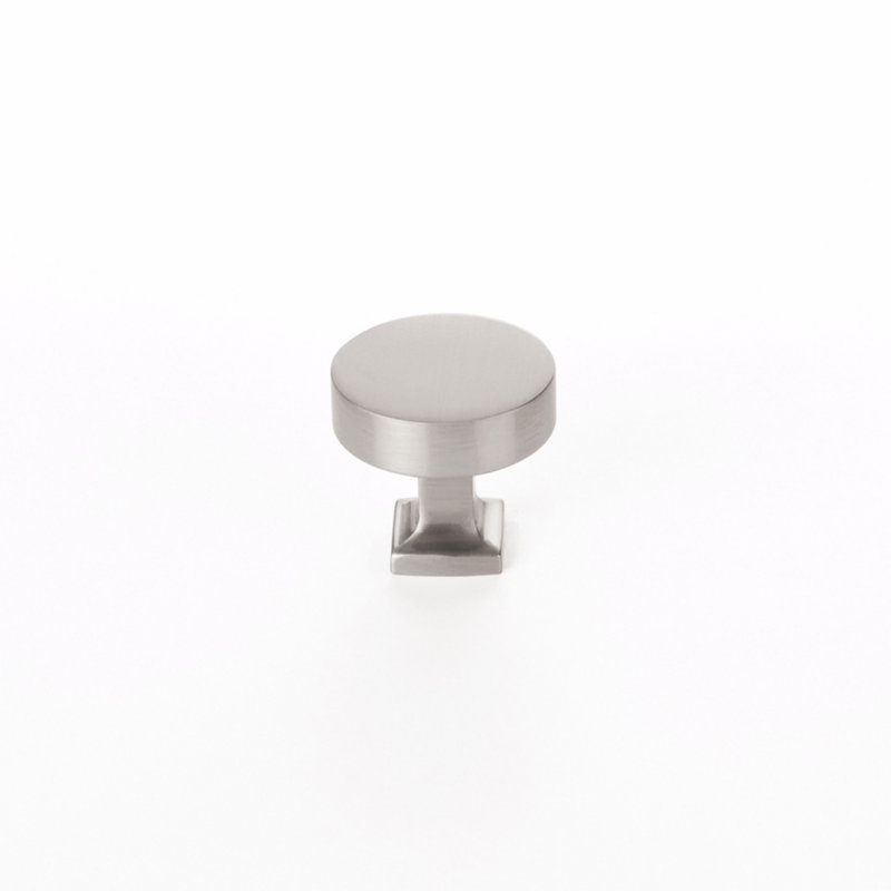 Haniburton Round Knob, Satin Nickel