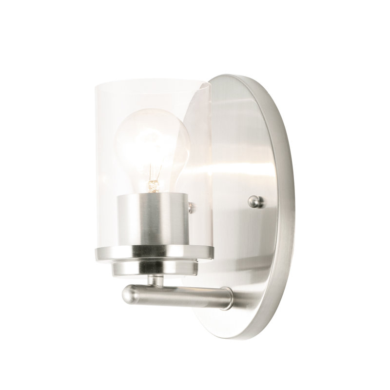 Amonnie Dimmable Bath Sconce, Satin Nickel