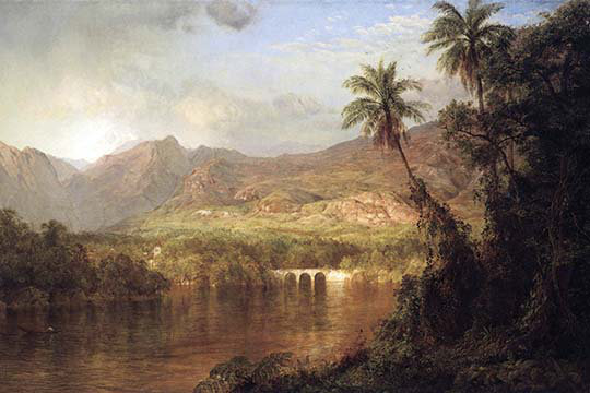 « tropical scene » par frederic edwin, reproduction d’art