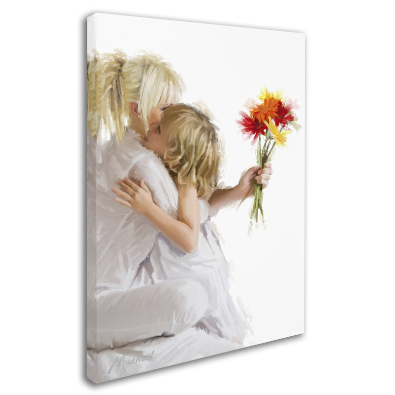 Mother and Daughter Gallery-Wrapped Canvas Art, 24x32-Inch