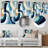 Cubist  Blue Reality V - Geometric Metal Wall Decor, Modern Metal Print-849889148