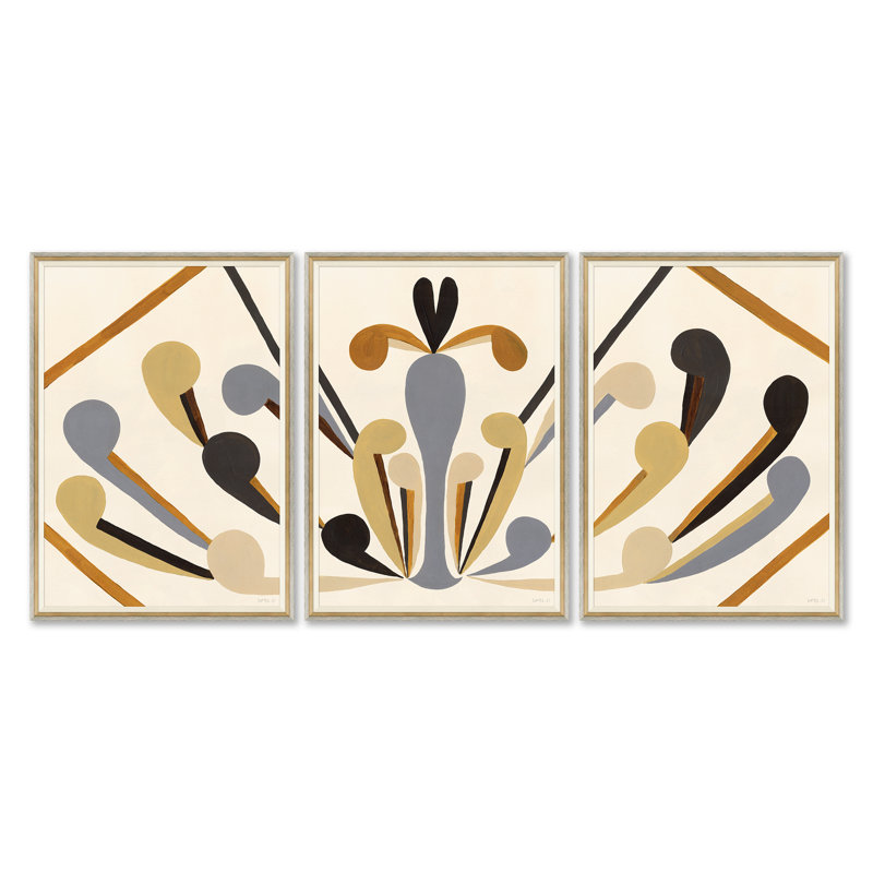 Folklore Triptych Print by Susan Hable