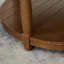 Petit repose-pieds rond avec repose-pieds intérieur, petite table basse rembourrée et capitonnée-1482642061-1482642160