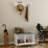 2-Piece Entryway Storage Bench with Hanging Rack – Wall-Mounted Coat Rack, Shoe Storage Organizer