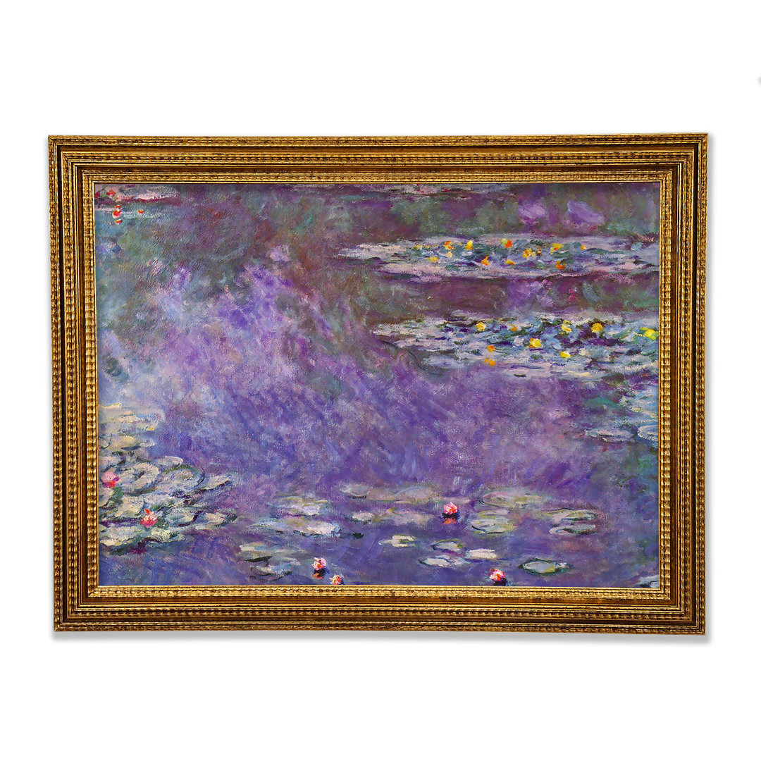 Monet Seerose Teich 3 - Einzelner Bilderrahmen Kunstdrucke