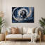 «Space Apollo programme commemoratives», art mural en métal gris-462382251