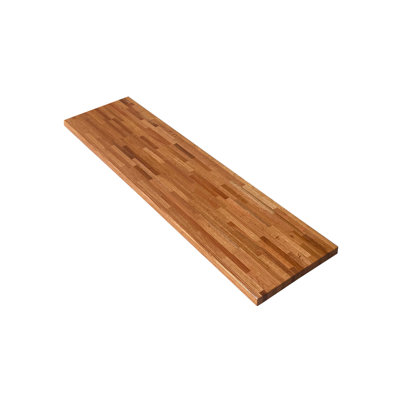 Damarious Wood Butcherblock Shelf