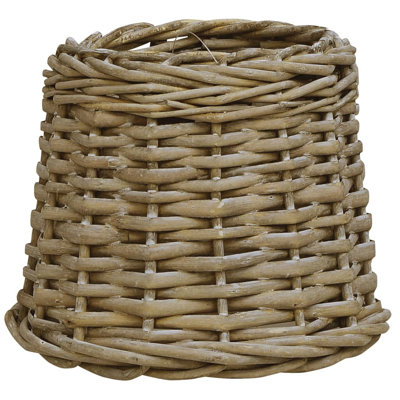 12cm H Wicker Drum Lamp Shade ( Screw On )